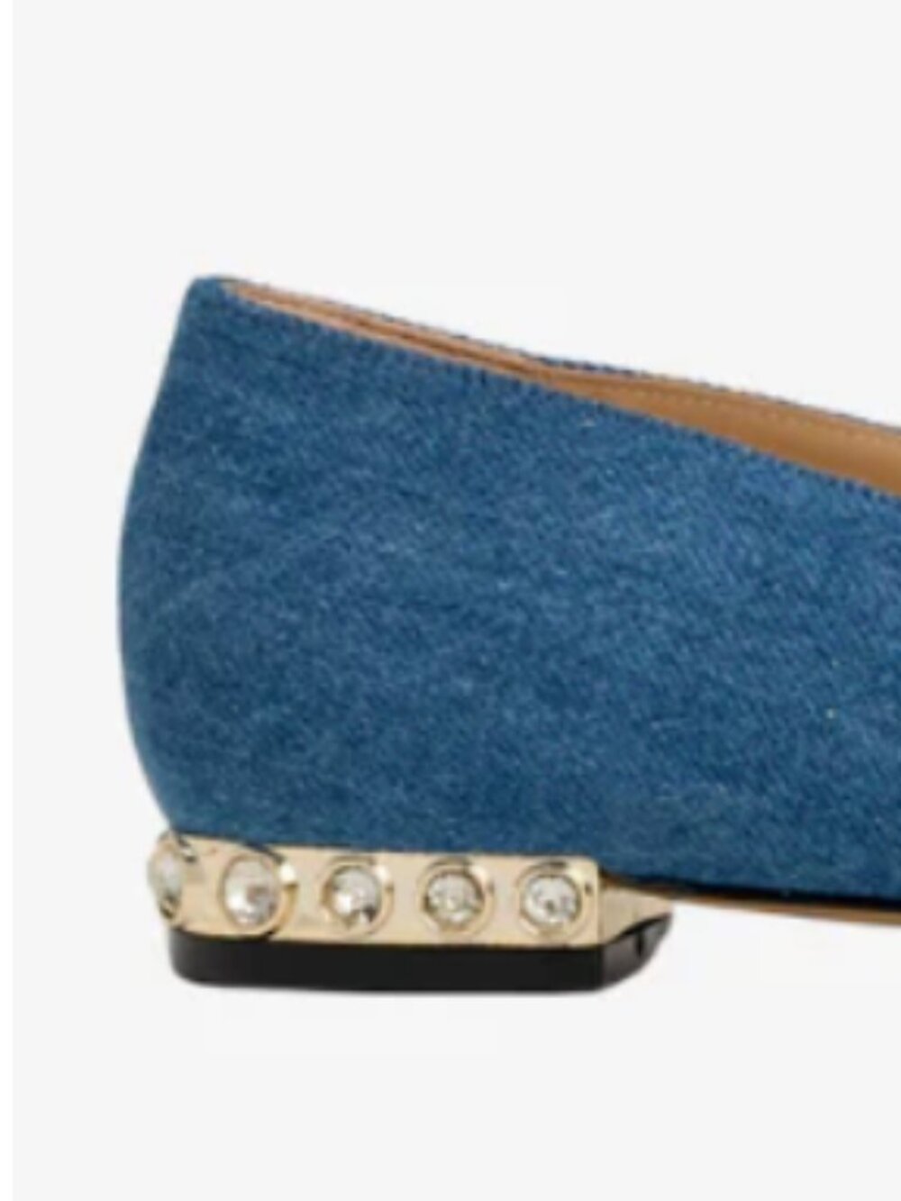 BRAND NEW Nalebe Denim Ballet Flat - Picture 4 of 6